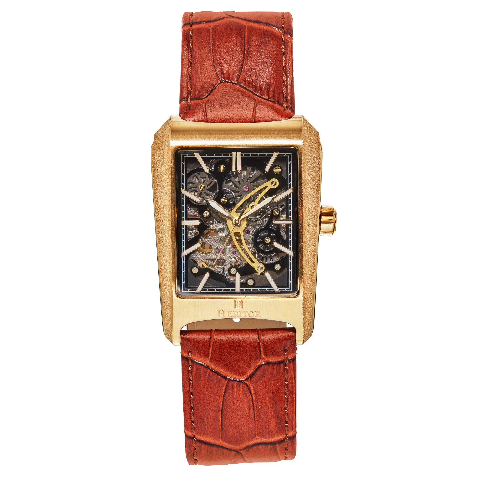 

Часы-скелетоны Wyatt Heritor Automatic, коричневый