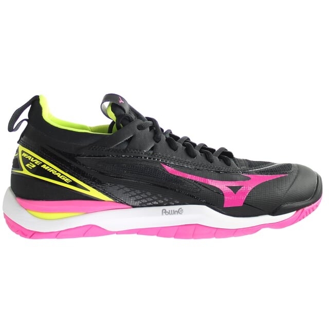 Женские черные кроссовки Wave Mirage 2 для гандбола Mizuno, мультиколор