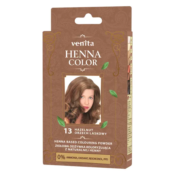 Травяной кондиционер для волос с хной 13 лесной орех, 25 г Venita Henna color, цвет 13 orzech laskowy — фото 3