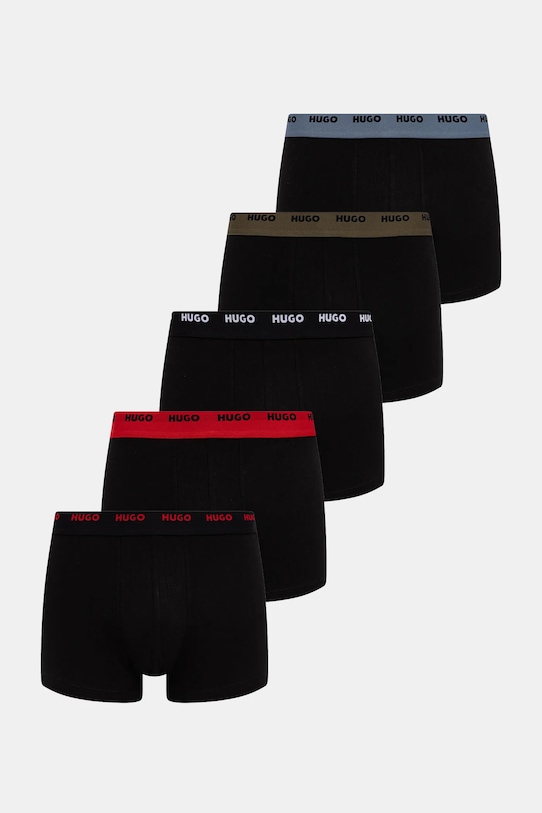 

Комплект из пяти боксерских трусов HUGO trunk, черный