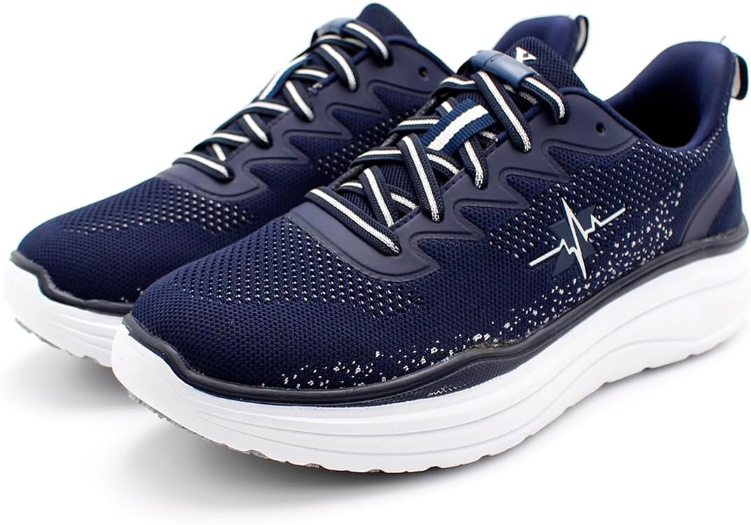 

Мужские кроссовки Laforst с противоскользящей подошвой - легкие, дышащие нескользящие обувь с шнуровкой-банджи для кухни, ресторана, ухода за пациентами и повседневного использования, темно-синий