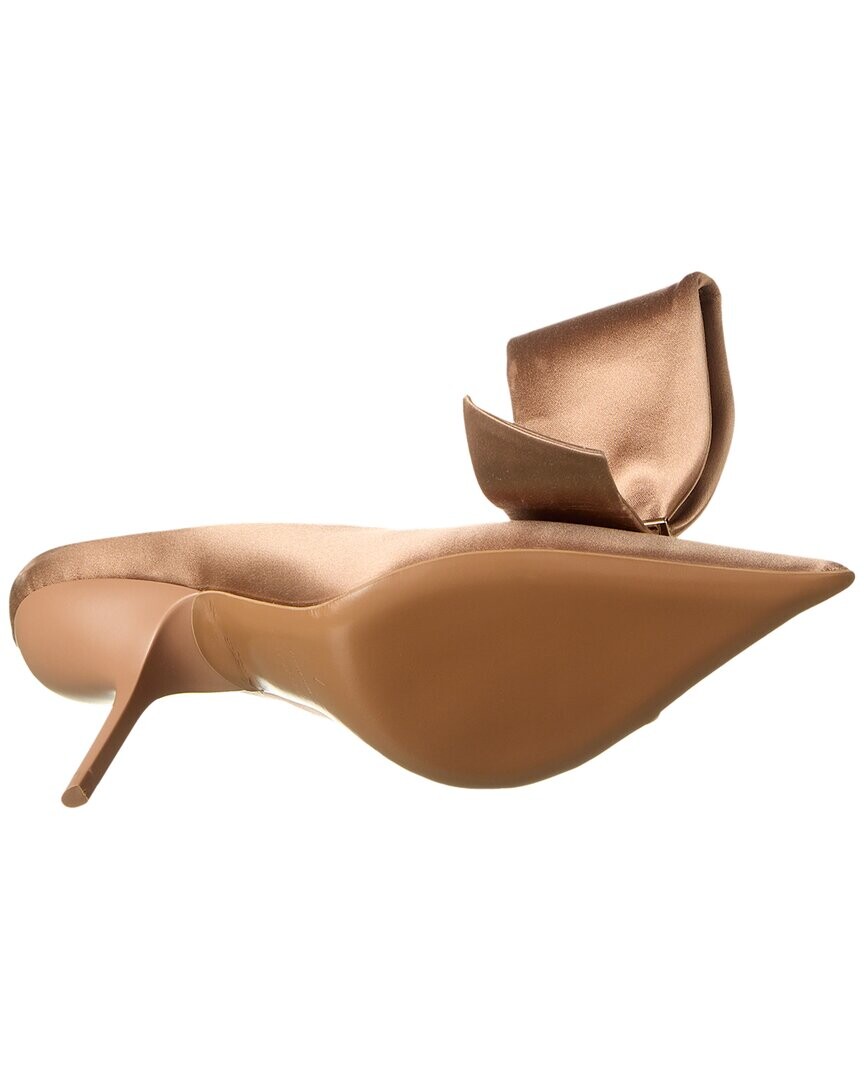 Атласные туфли Ferragamo с асимметричным бантом Salvatore Ferragamo, розовый