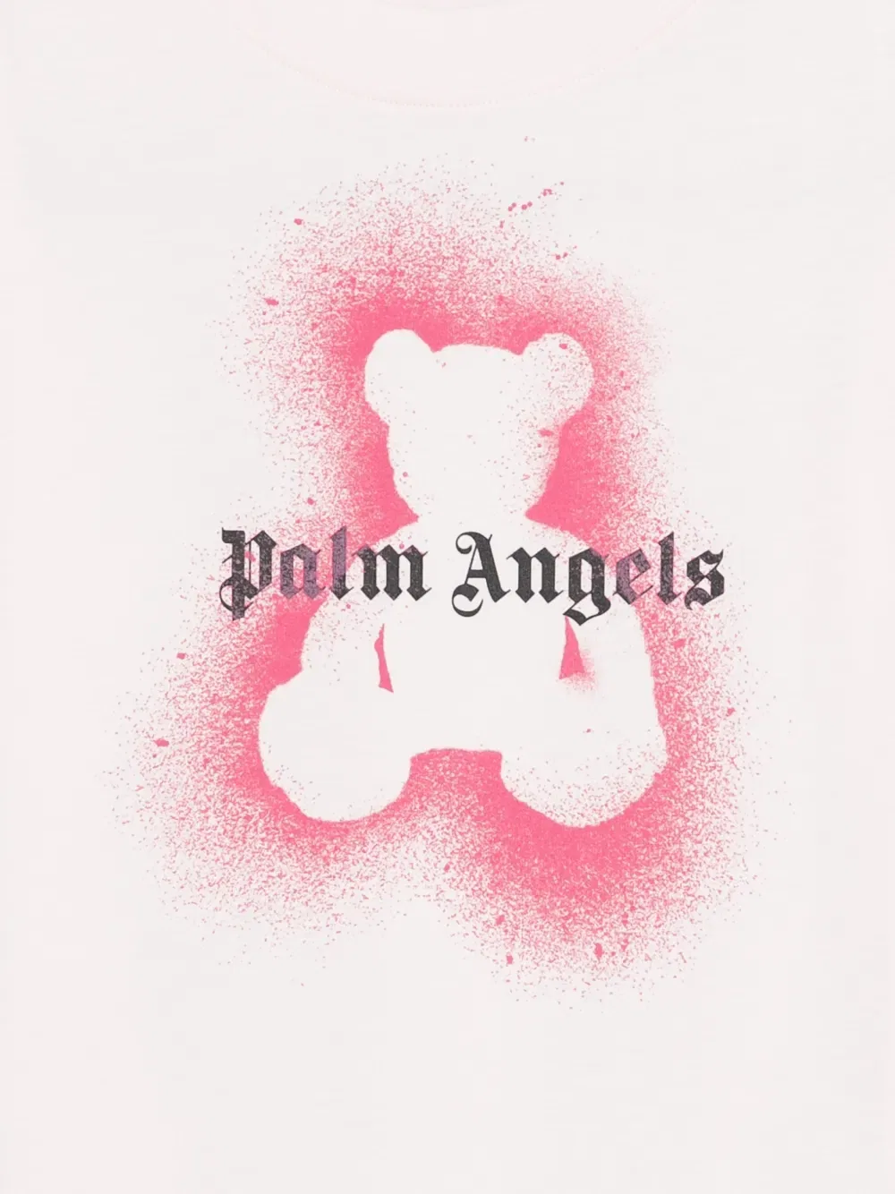 Футболка с логотипом в виде медведя Palm Angels Kids, розовый — фото 3