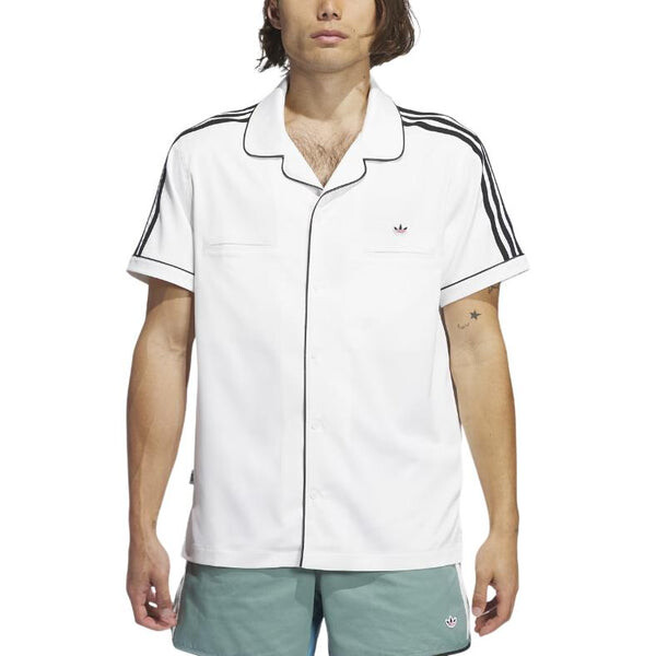 Рубашка x Clot рубашка для боулинга азиатские размеры Adidas, белый — фото 3