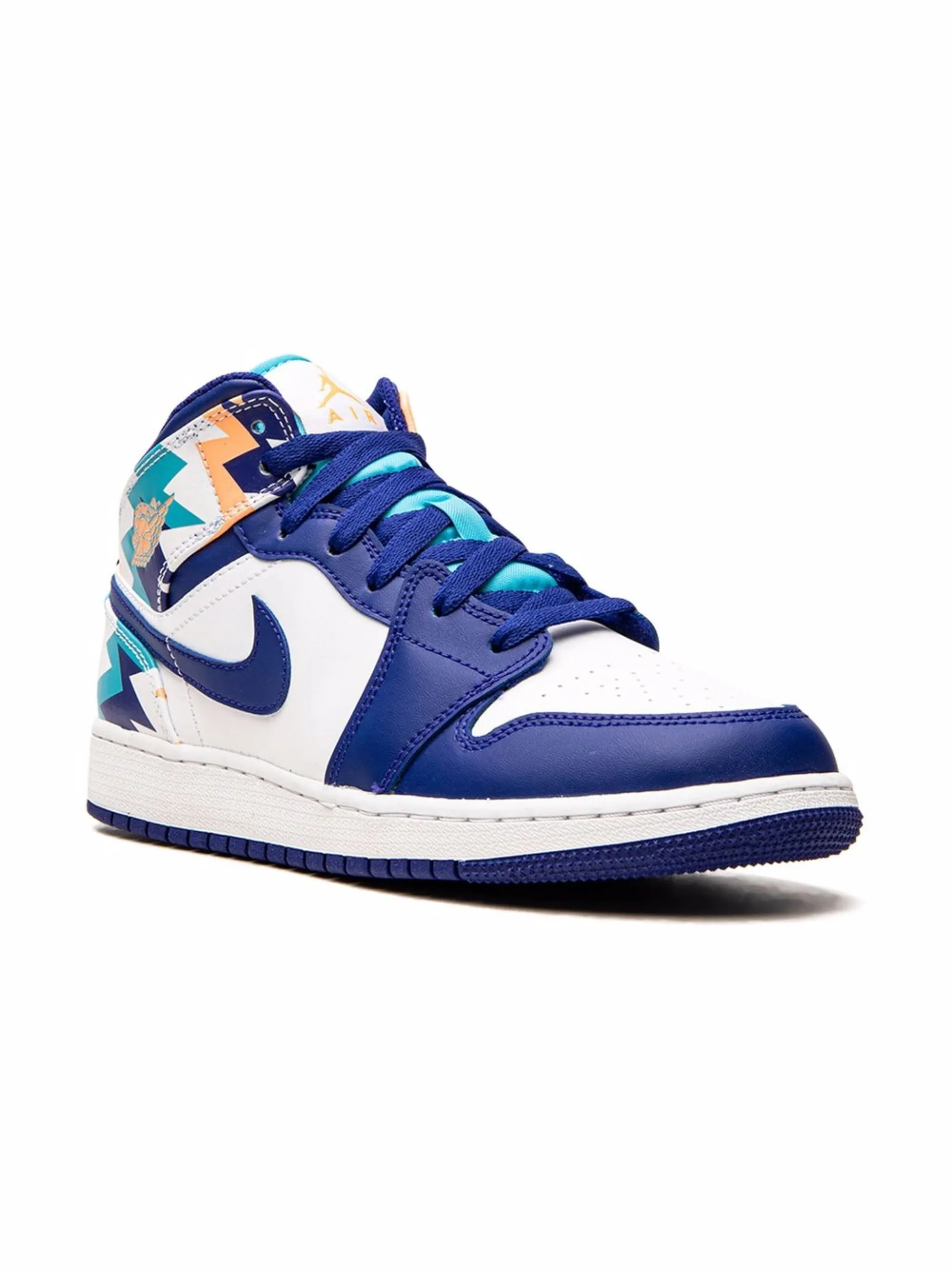 

Кроссовки Air Jordan 1 Mid GS Jordan Kids, белый