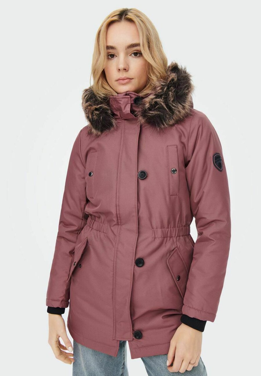 

Зимнее пальто ONLY, розово-коричневый, Розовый, Зимнее пальто ONLY, розово-коричневый