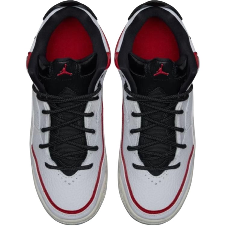 Courtside 23 Shock Absorbers Mid Top Детские баскетбольные кроссовки Белый Черный Красный Kids' Jordan — фото 2