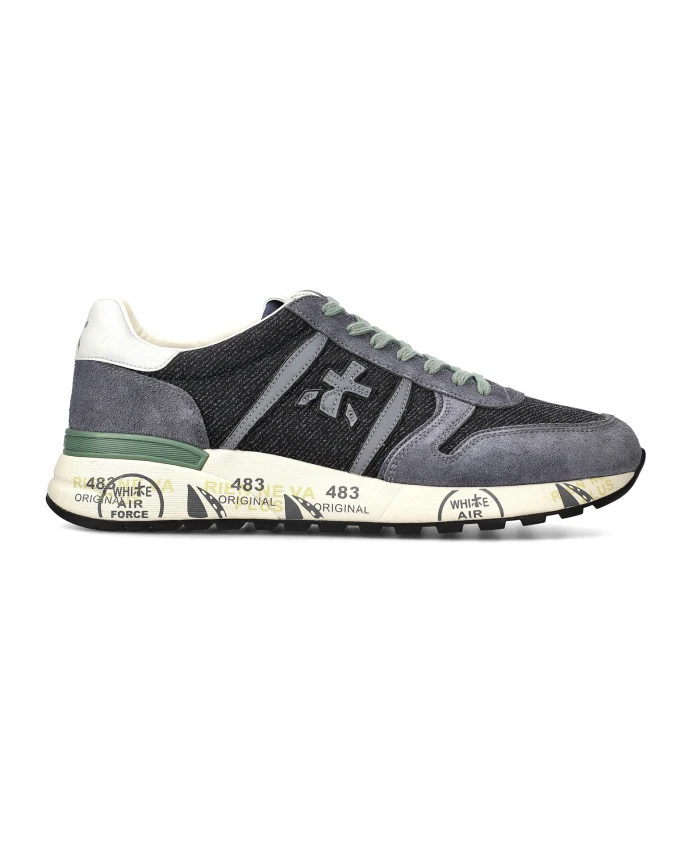 

Джинсовые кроссовки в стиле AW24 Premiata, мультиколор