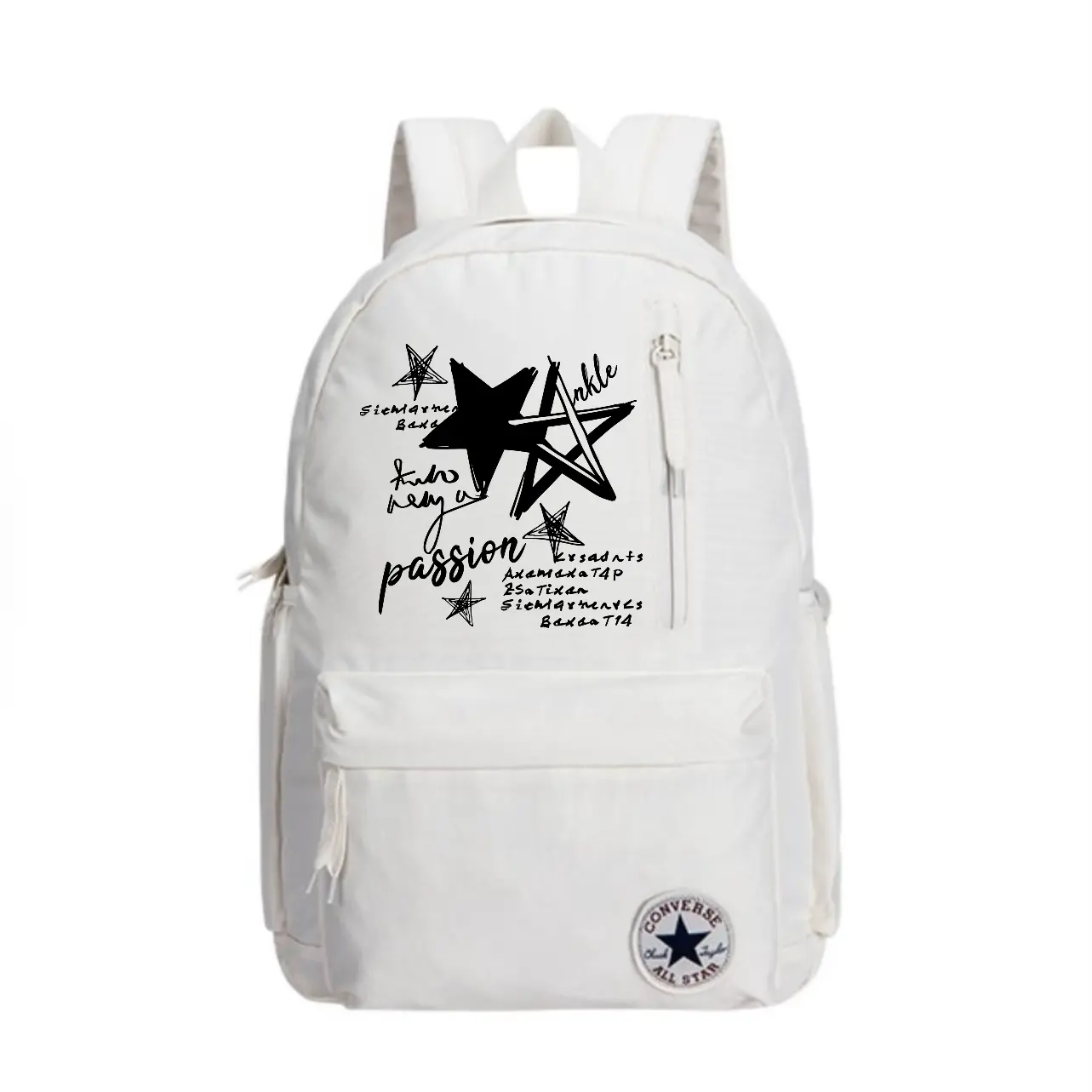 

Converse Полиэстеровый рюкзак средний унисекс белый, Five-Pointed Star