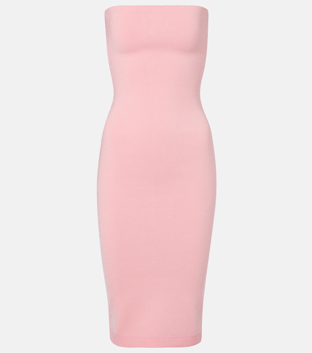 

Сера бесшовное пике миди-платье Jacquemus, Light Pink
