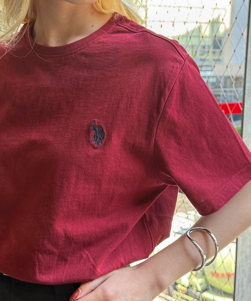 

Футболка классическая с принтом и вышивкой U.S. POLO ASSN