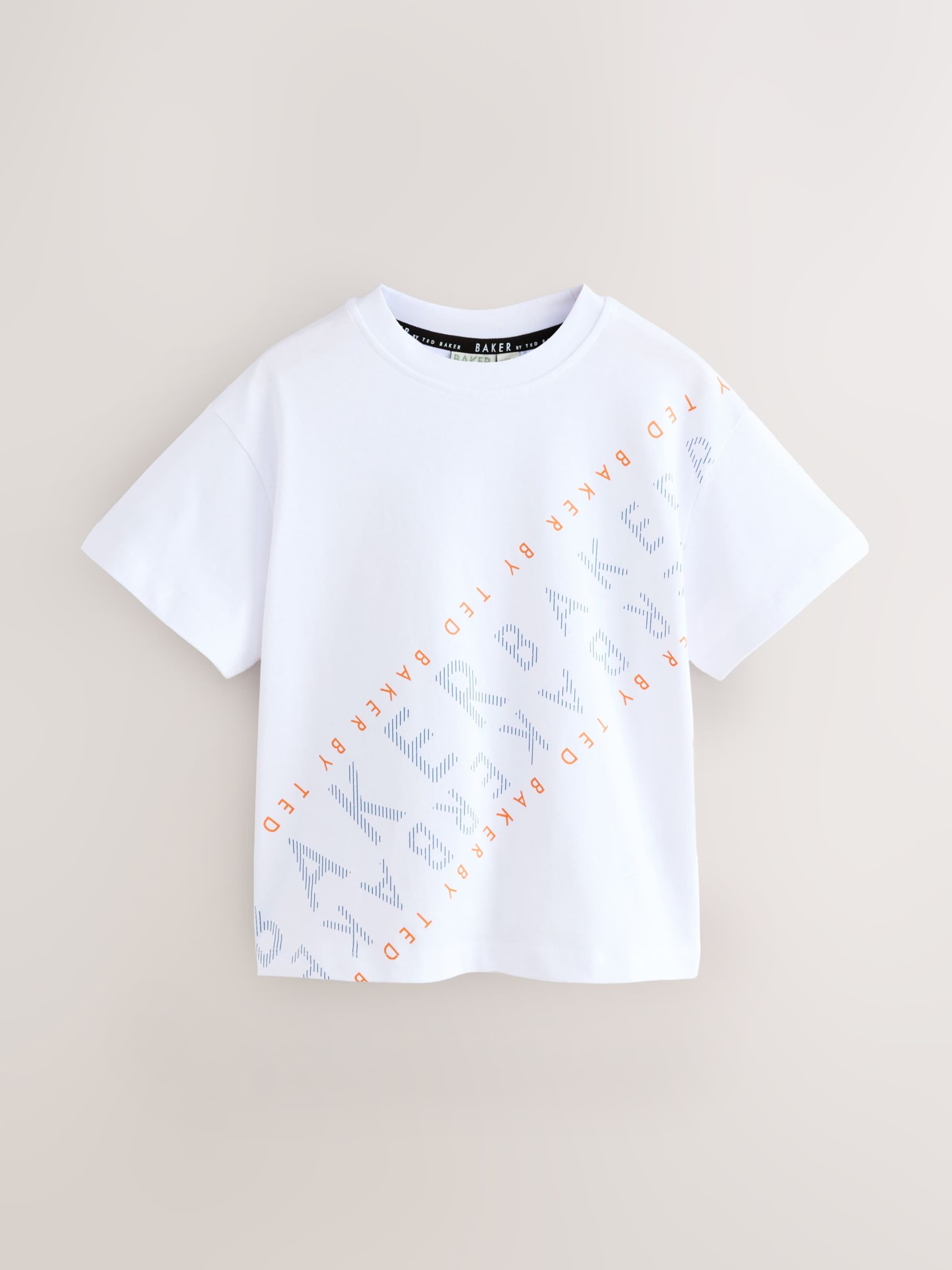 Baker by Ted Baker Футболка в цветах Navy, Light Blue, White — фото 3