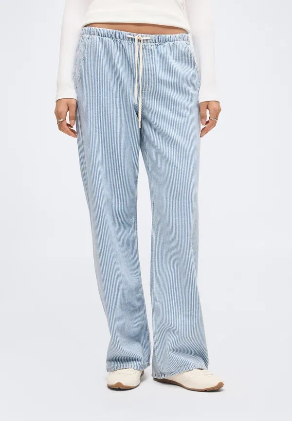 Джинсы свободные Easy 90s stripe Gap, синие