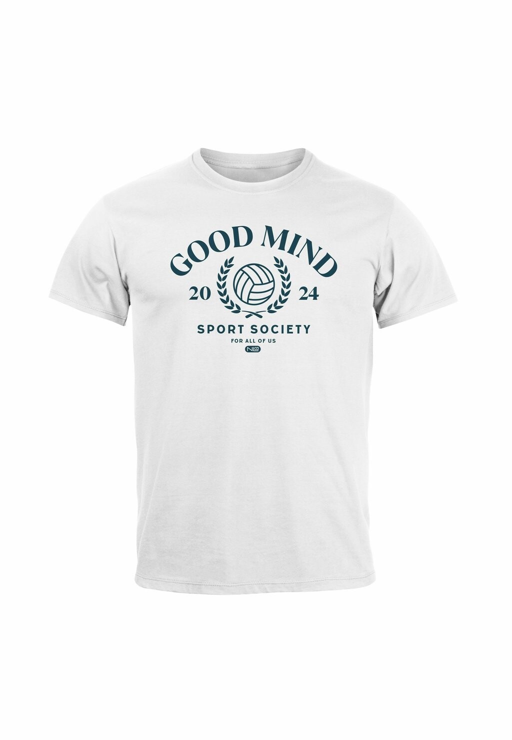 

Футболка с принтом GRAFIK GOOD MIND SOCIETY FASHION RETRO STREETSTYLE Neverless, белый