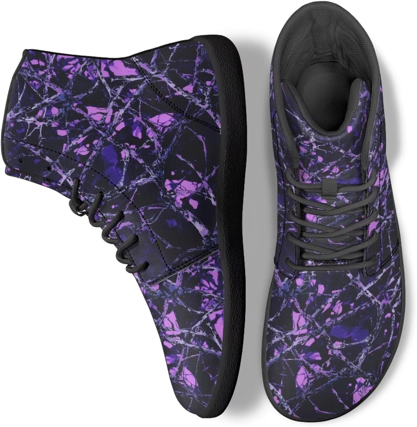 

Кроссовки на высокой подошве с камуфляжным принтом для мужчин и женщин, баскетбольные, теннисные, для бизнеса, прогулок и работы в офисе Ecaestolph, черный