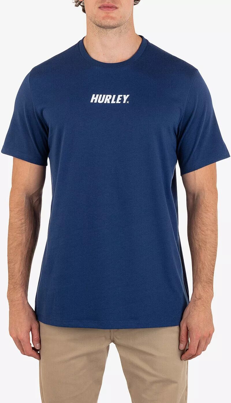 

Мужская футболка Hurley на каждый день Explore Fastlane, голубой