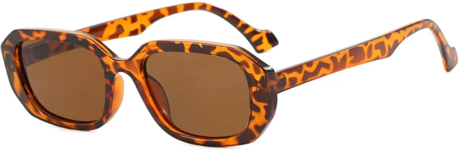 

Солнцезащитные очки с защитой от УФ-излучения UV400 | Женские (маленькие), прозрачные градиентные, мужские (синие) для занятий спортом на открытом воздухе и вождения DSVIGF, Leopard Tea