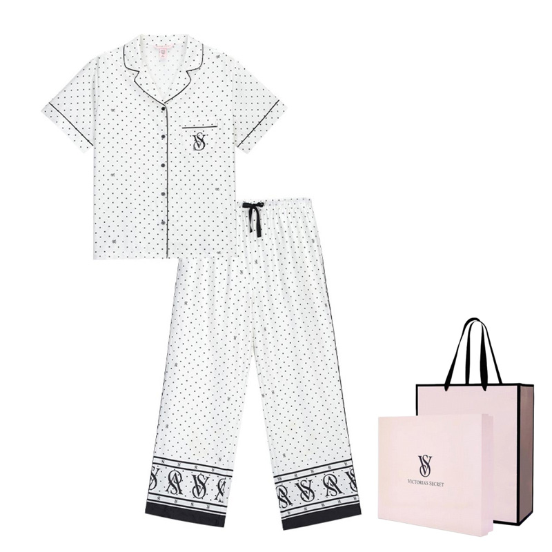 

Victoria's Secret Пижамный комплект Women's White Polka Dot
