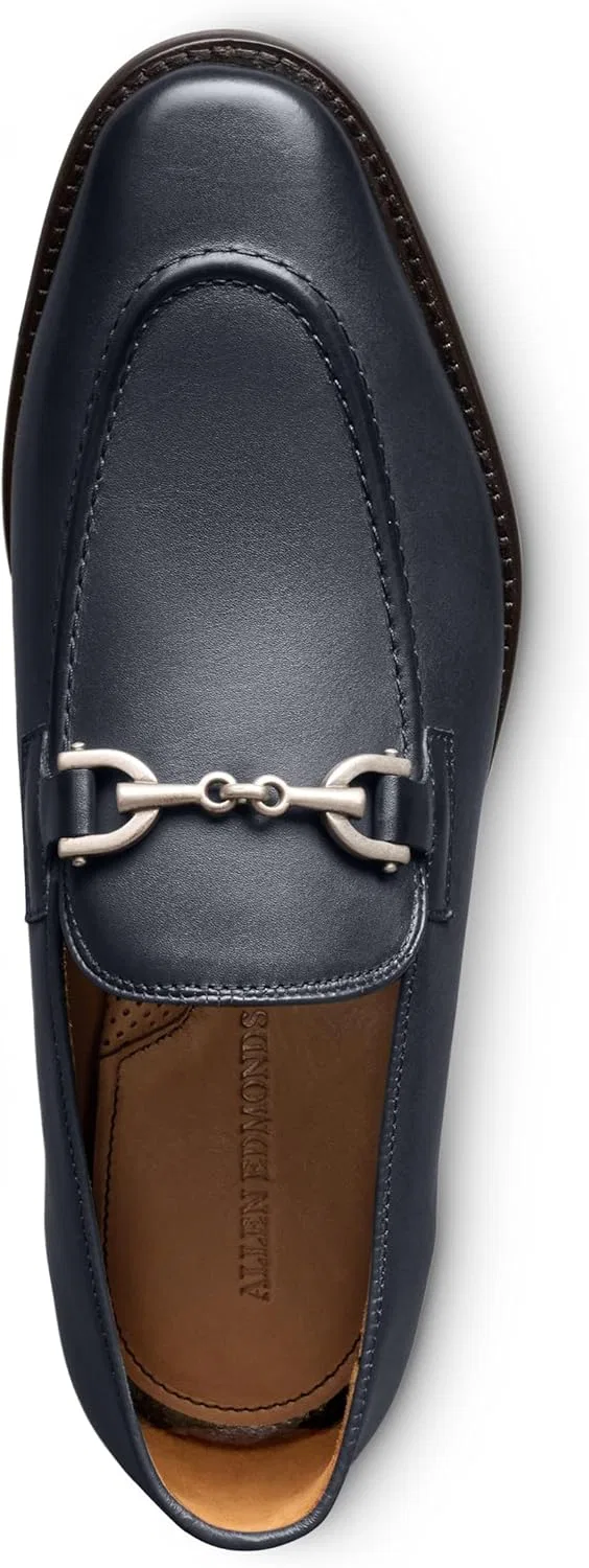 Лоферы кожаные Allen Edmonds, синяя кожа — фото 4
