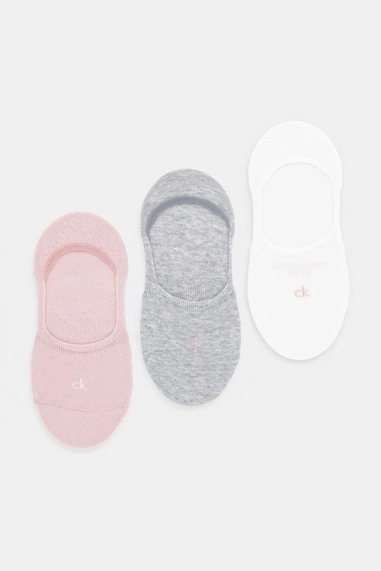 

Носки 3 пары Calvin Klein, розовый