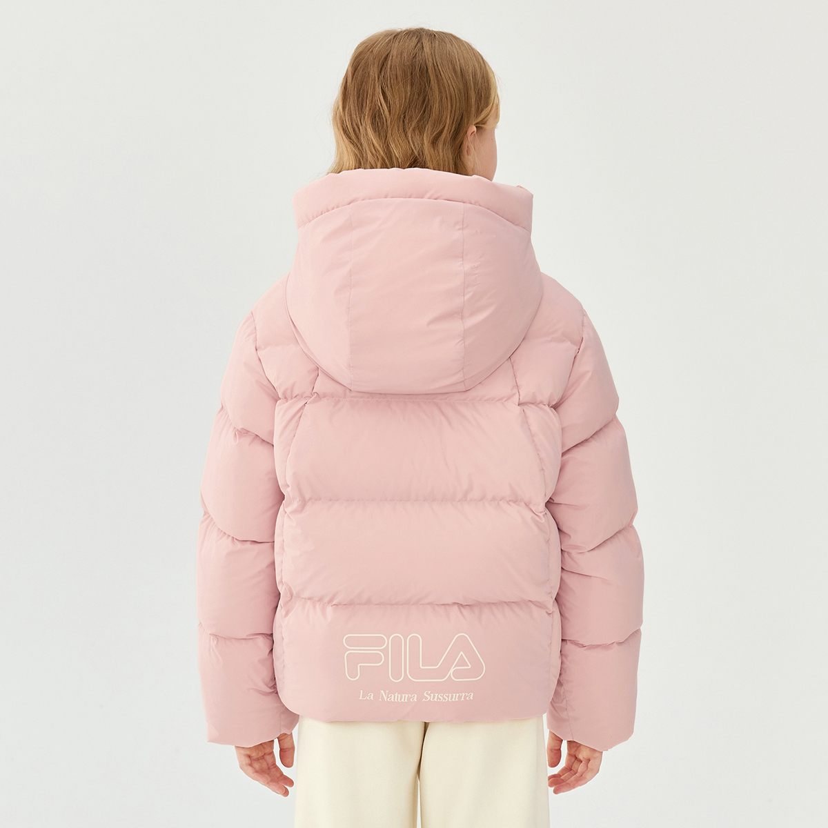 FILA KIDS Пуховик Sand Leather Pink детский — фото 4