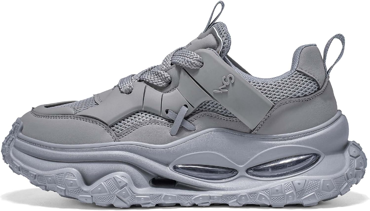 

Популярные мужские спортивные повседневные водонепроницаемые кухонные кроссовки в стиле «папа» Generic, серый