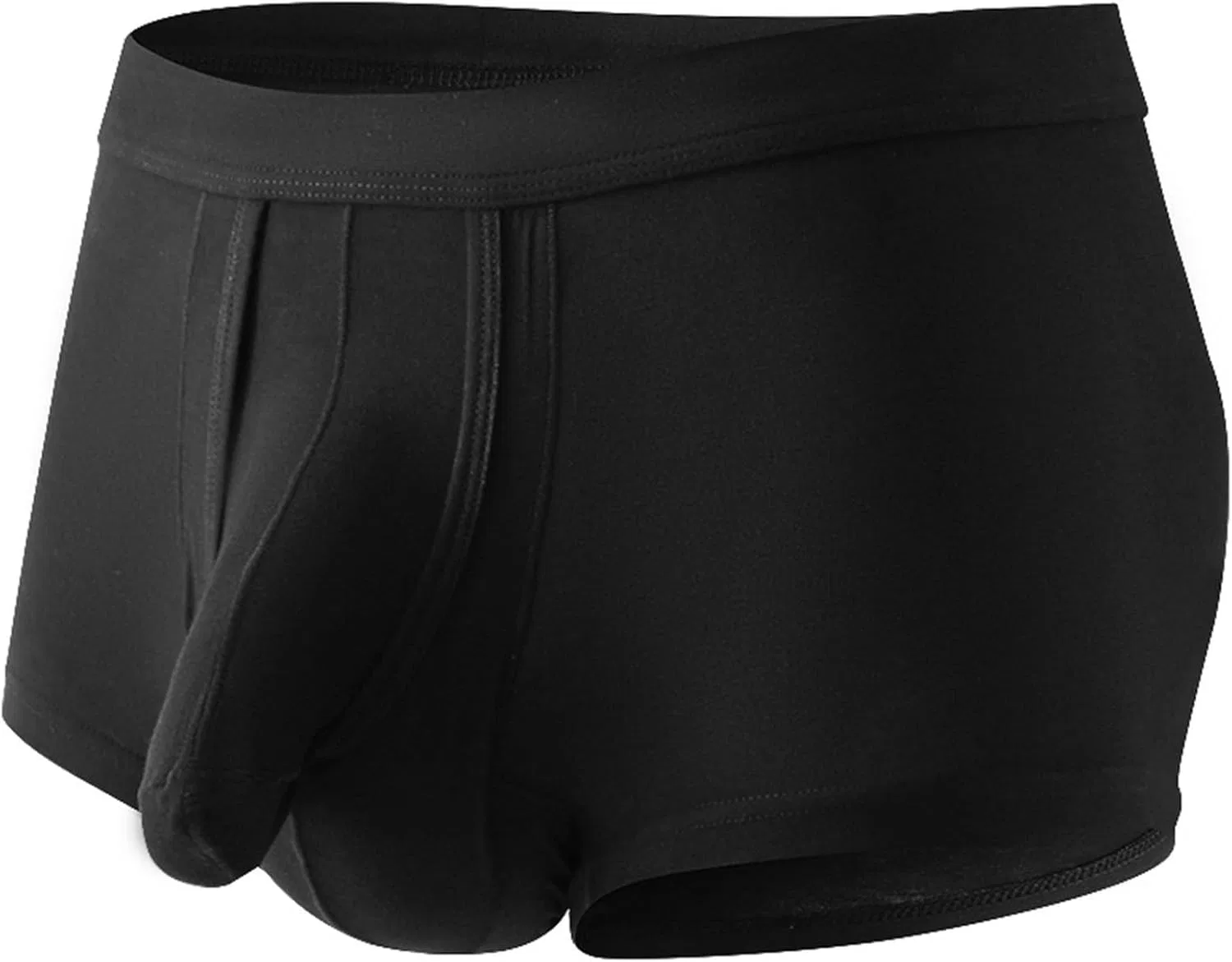 Трусы боксеры с поддержкой мошонки, Black
