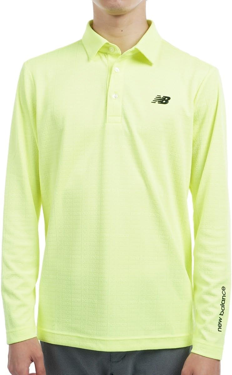 

Футболка-поло New Balance для гольфа с длинным рукавом (эластичная, влагоотводящая, быстросохнущая) / Мужская / 012-4269001, желтый