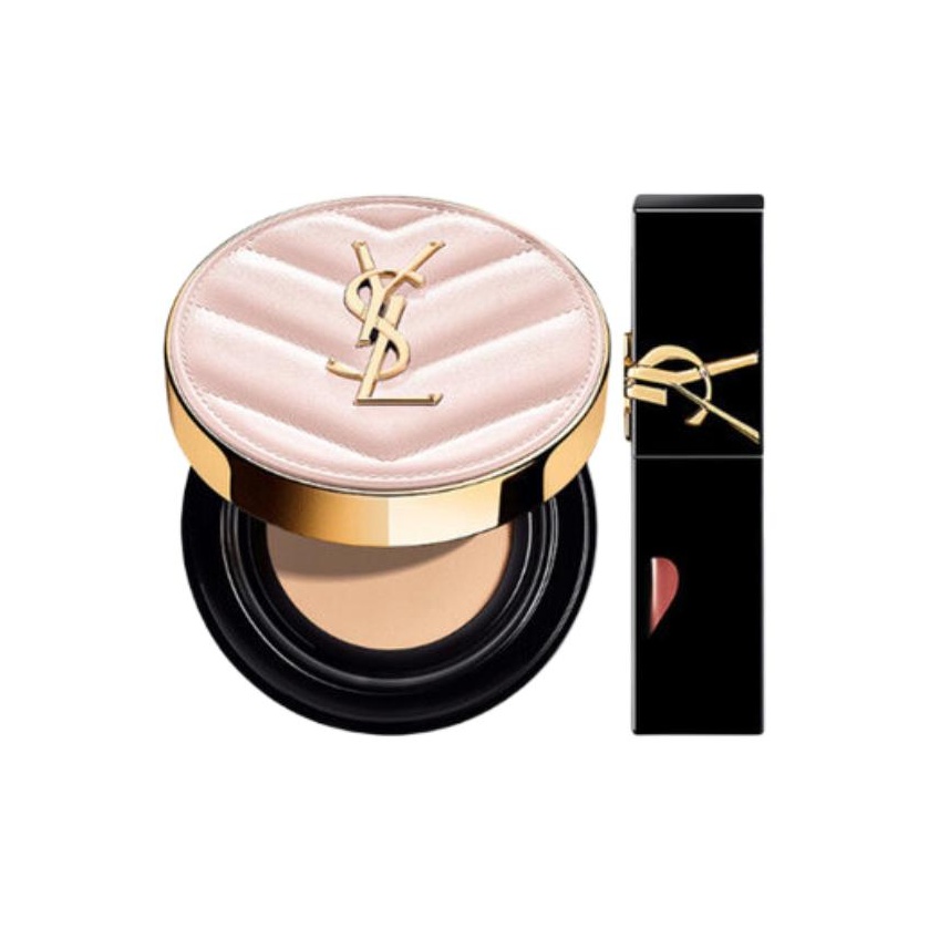 

Жидкая помада с эффектом блокировки сердца, воздушная подушка с сияющим финишем, набор для коррекции тона кожи SAINT LAURENT