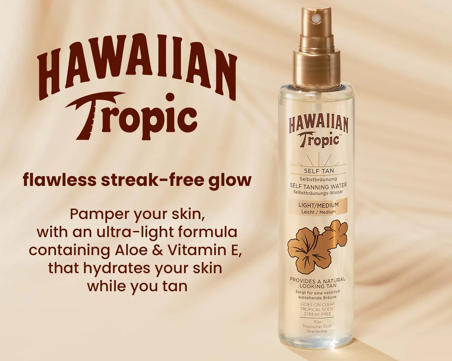 Вода-автозагар Hawaiian Tropic Light/Medium, 190 мл Hawaiian Tropic, Light / Medium — фото 4