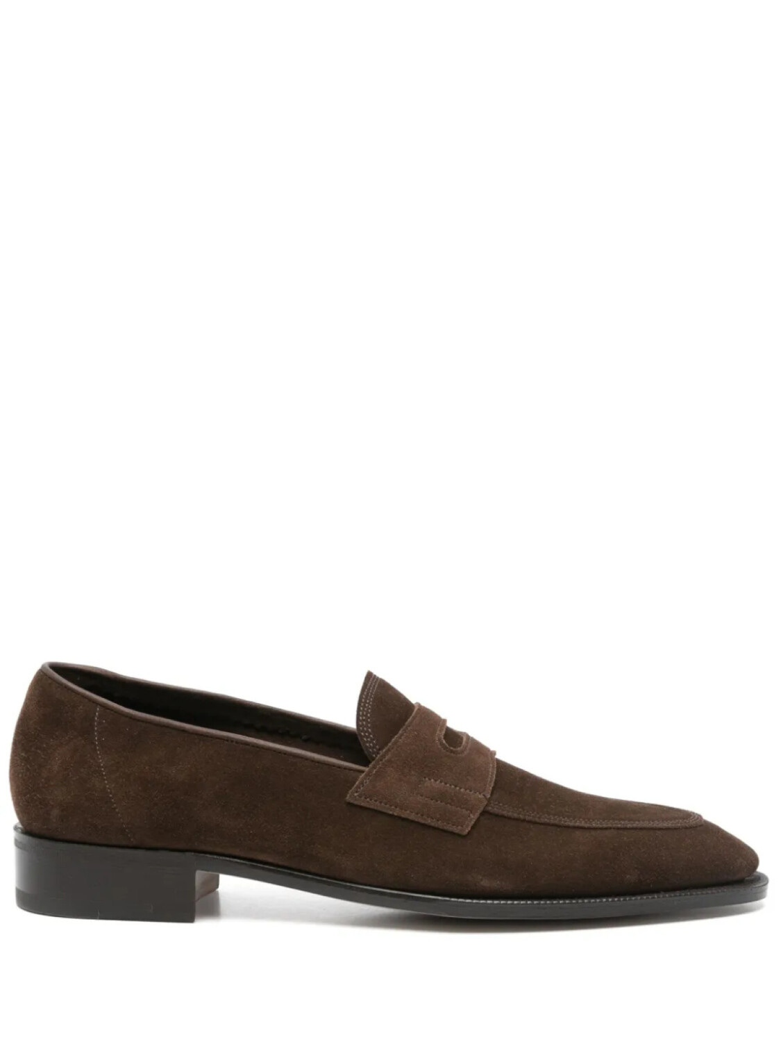

Замшевые мокасины John Lobb, коричневый