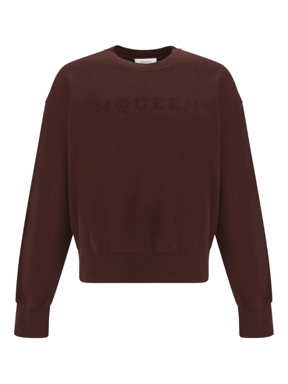 

Свитшот с принтом логотипа Alexander McQueen, коричневый
