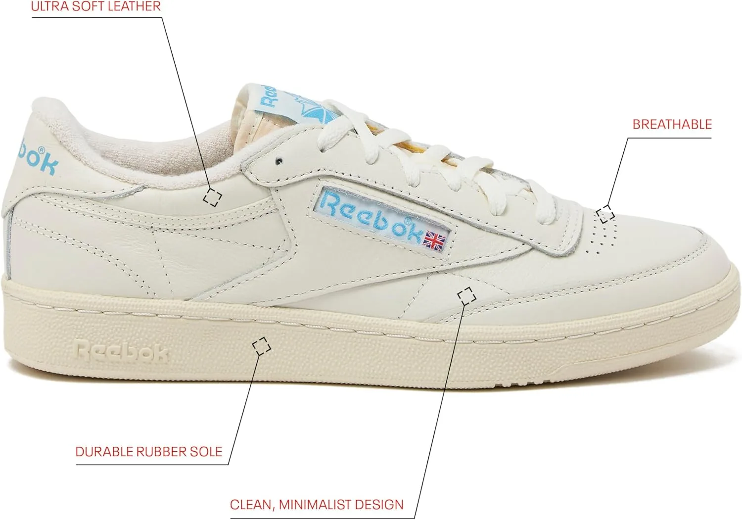 Reebok Мужские кроссовки Club C 85 VintageSneaker, синий — фото 2