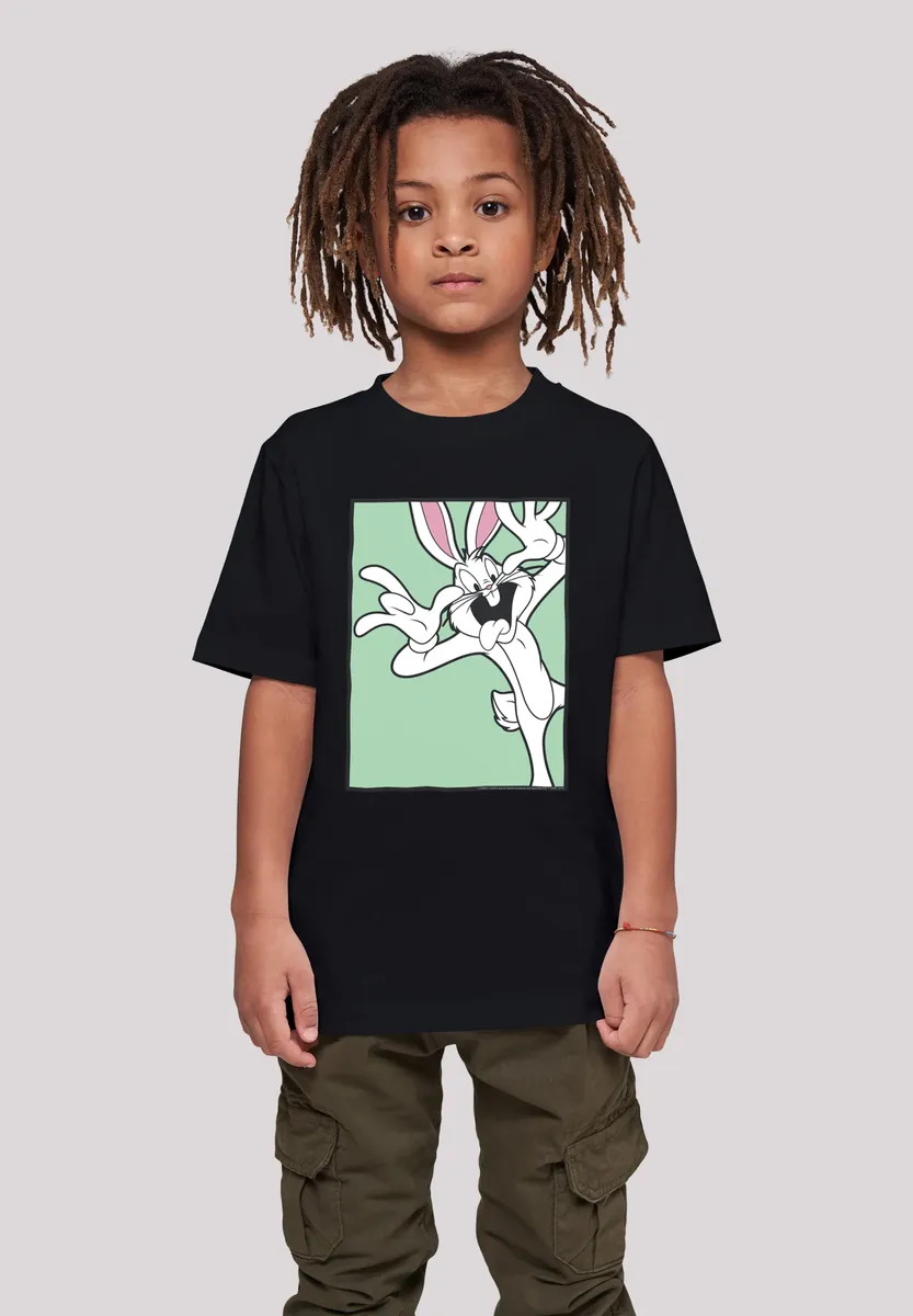 

Футболка F4NT4STIC "Looney Tunes Bugs Bunny Funny Face", принт, черный
