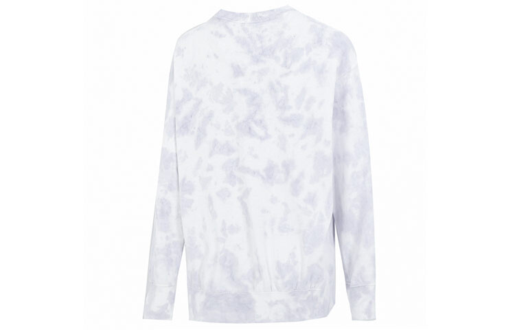 Женская спортивная футболка с круглым вырезом и принтом логотипа Tie-Dye, сиреневая Nike — фото 2