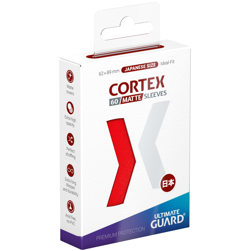 

Аксессуары Ultimate Guard Cortex Japanese Size Sleeves: Matte Red (60)