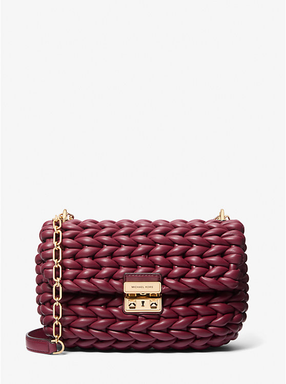 

Большая сумка через плечо Tribeca, плетеная вручную Michael Kors, белый