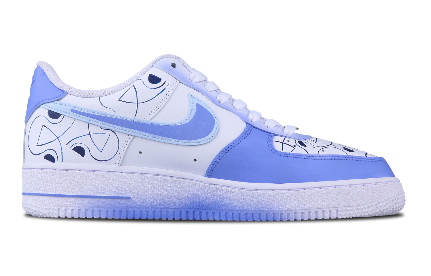 

Кроссовки Nike Air Force 1 Skateboarding Shoes Men Low-top White, фиолетовый