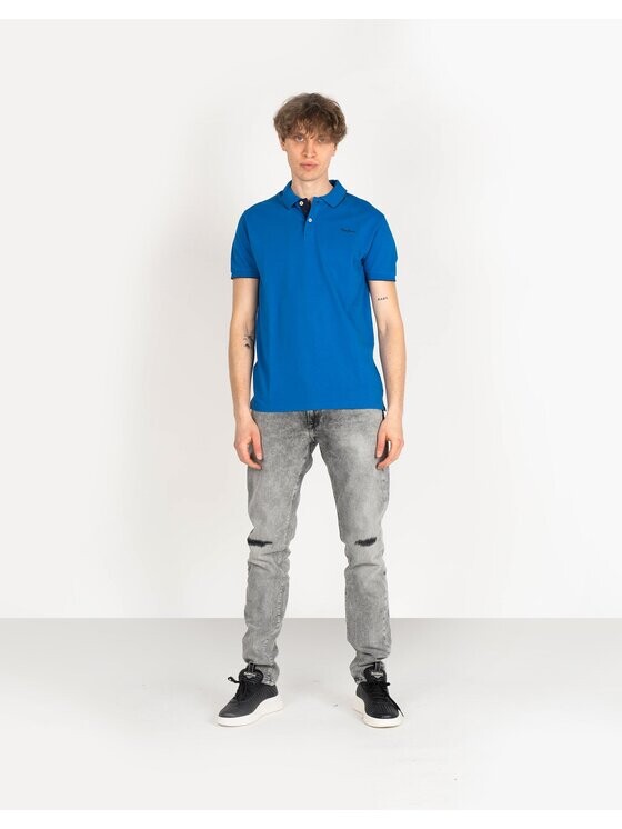 

Поло стандартного кроя Pepe Jeans, синий