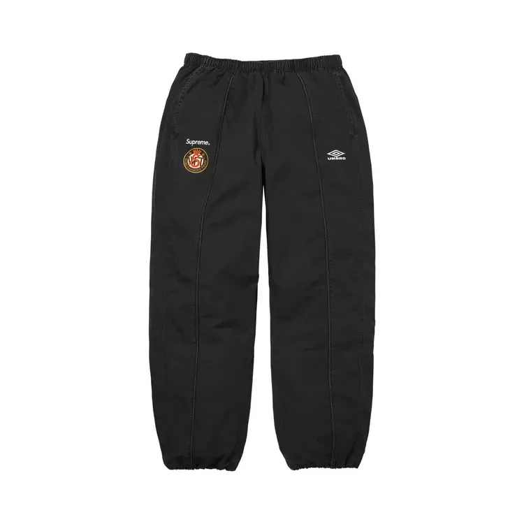 Спортивные брюки Supreme x Umbro из хлопка рипстоп, цвет «черный»