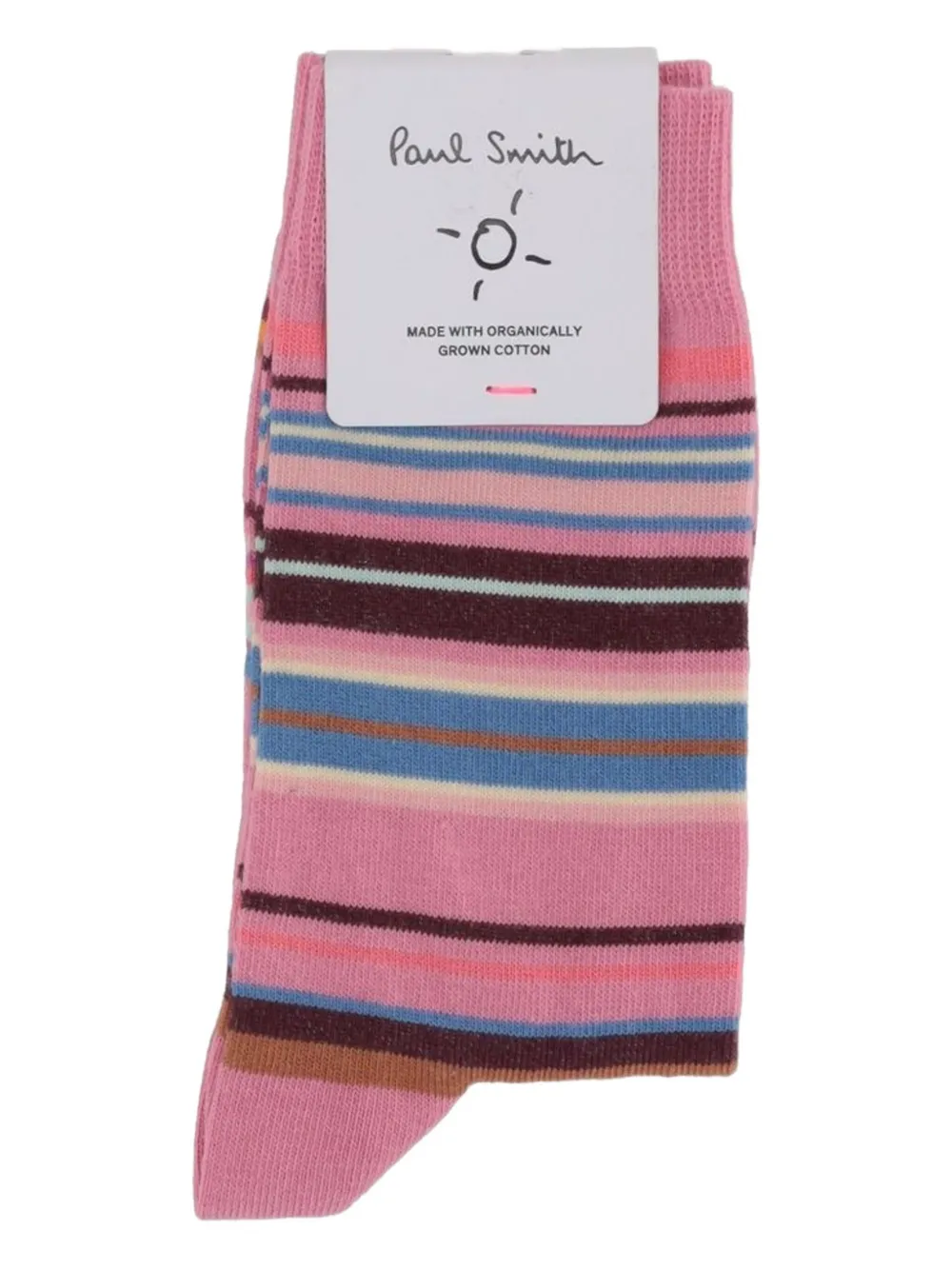 

Полосатые хлопковые носки Paul Smith, розовый