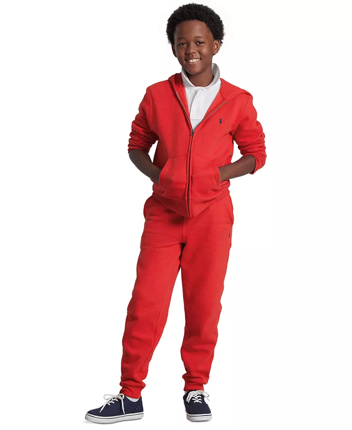 

Коллекция худи и брюк-джоггеров из хлопкового флиса для малышей, маленьких и больших мальчиков Polo Ralph Lauren, красный