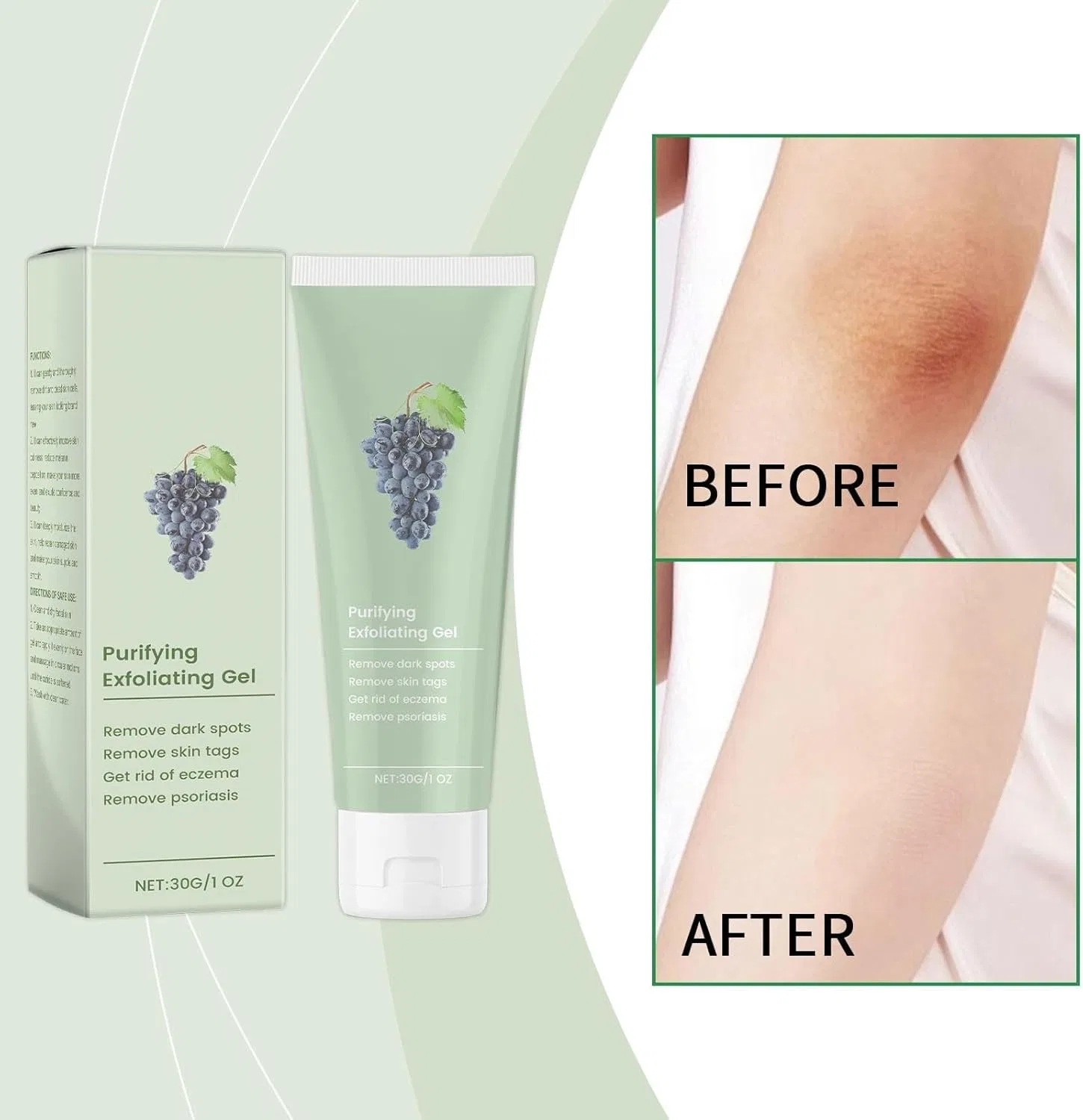 Гель-пилинг для лица отшелушивающий Deep Crunch Gel, увлажняющий, для всех типов кожи, 50 г Generic — фото 4