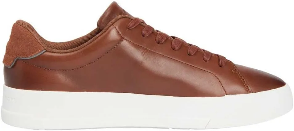 Мужские низкие кроссовки Tommy Hilfiger Th Court Core Cognac Fm0fm05729, коричневый