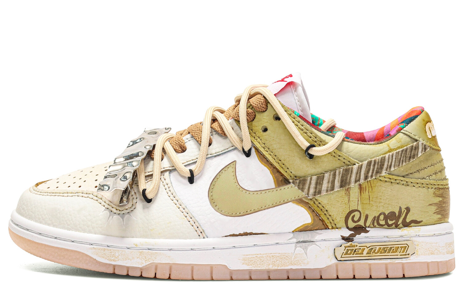 

Кроссовки Nike Dunk Skateboarding Shoes Women's Low-top Yellow, желтый