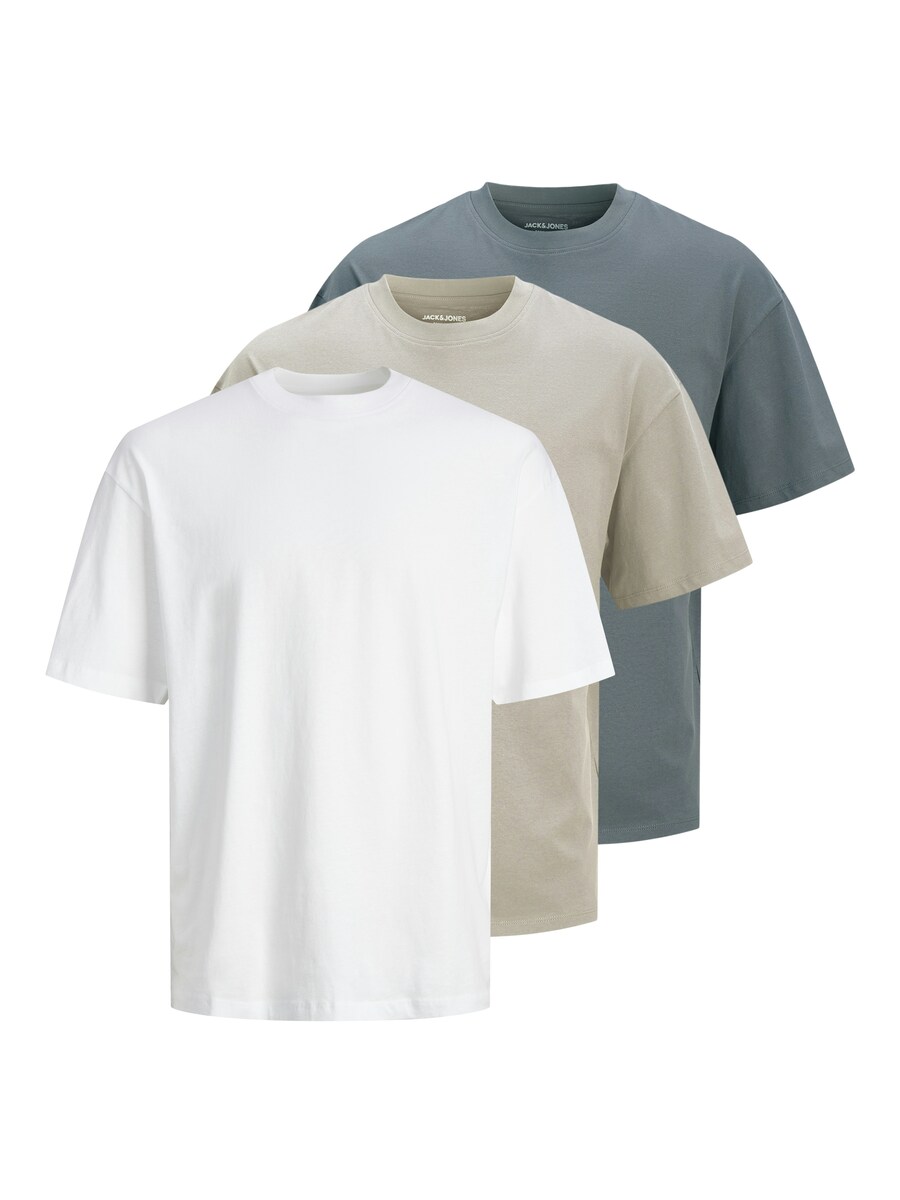 

Футболка JACK & JONES JACK & JONES JJHugo, Beige/Basalt grey/White