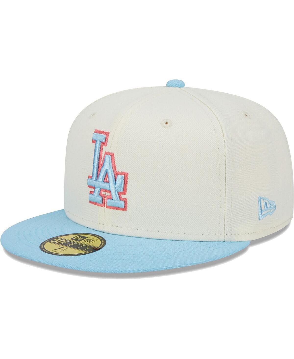 

Мужская белая, голубая приталенная шляпа Los Angeles Dodgers Spring Color, двухцветная 59FIFTY New Era