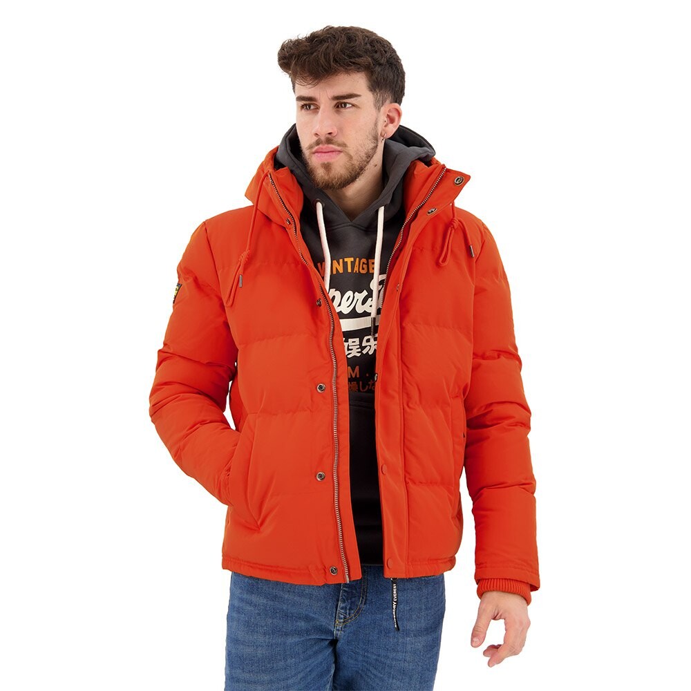 

Куртка Superdry Everest Short Puffer, оранжевый
