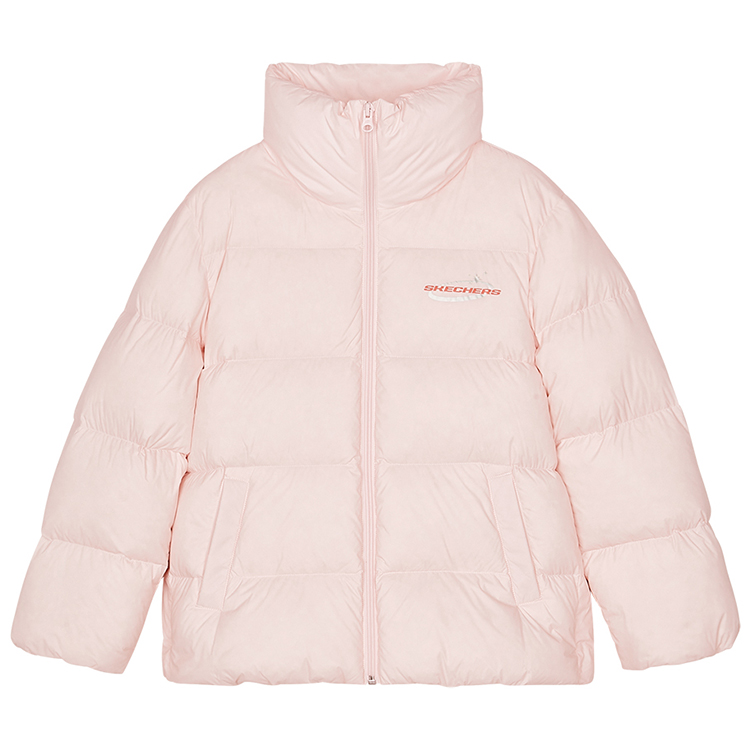 

Пуховик Классический Повседневный Мэри Роуз Розовый Подростковый Skechers