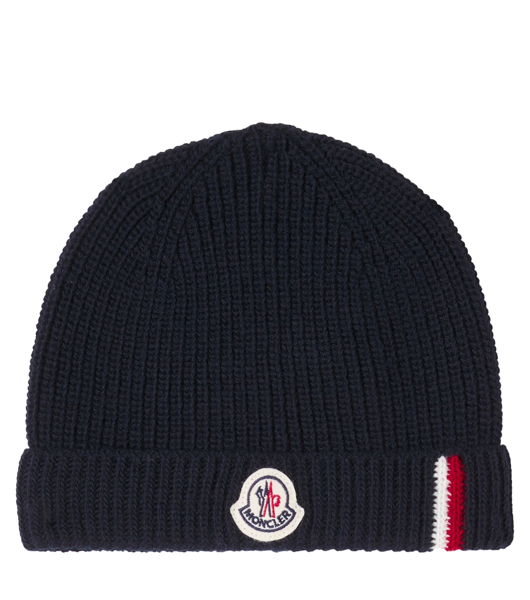 

Детская шапочка из натуральной шерсти в рубчик Moncler Enfant, Blue Navy